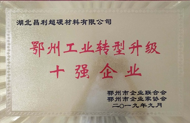 熱烈祝賀湖北昌利公司榮獲鄂州工業(yè)轉(zhuǎn)型升級(jí)10強(qiáng)企業(yè)、董事長龍其準(zhǔn)榮獲“鄂州工業(yè)優(yōu)秀民營企業(yè)家”稱號(hào)